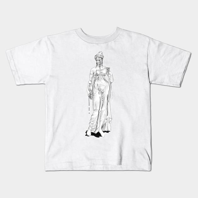 Statue Kids T-Shirt by arttavern